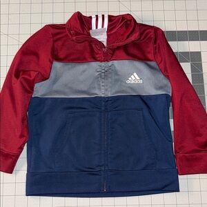 Adidas Kids' Maroon, Gray, and Navy Sweatshirt